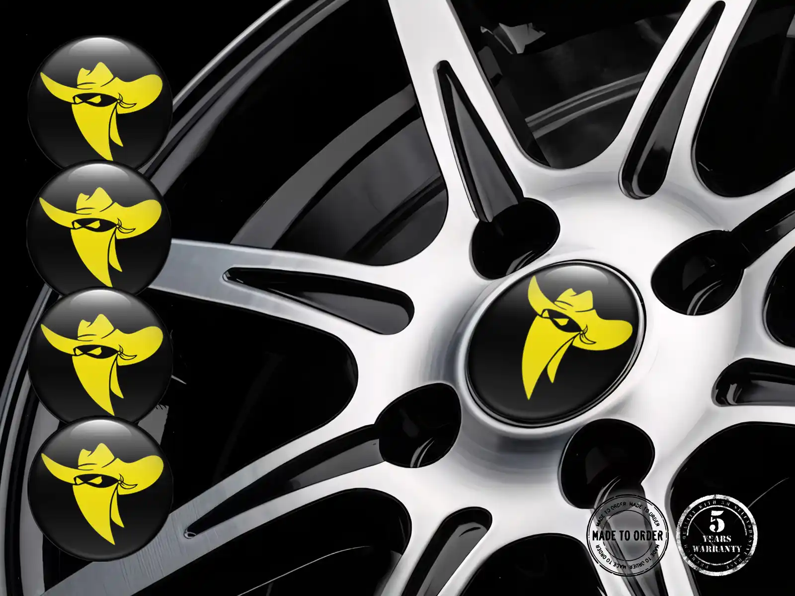 Calcomanías Rueda Sport Insignia Cúpula Racing